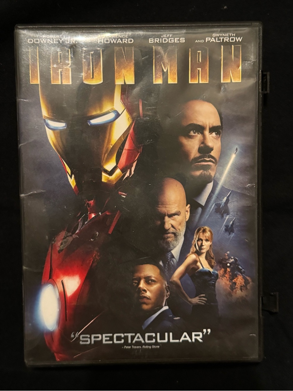 Iron Man DVD Movie Red & Gold Artwork
